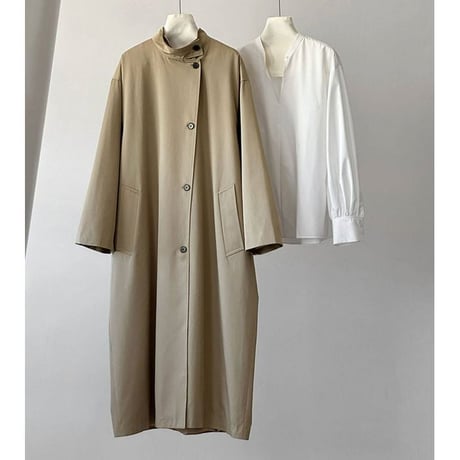 stand collar trench coat　NK2576
