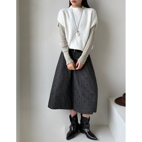 dot pattern culotte pants　NK2772