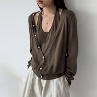 layered design knit top　NK2613