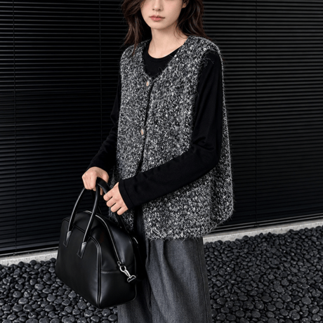 nuance color knit vest　NK2565