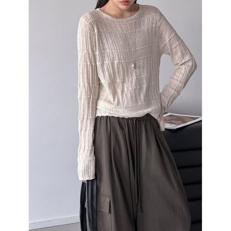 geometric knit top　NK2637