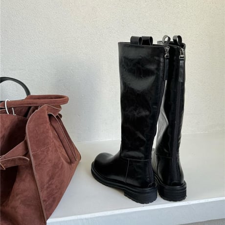 back-zip long boots /2color　NK2706