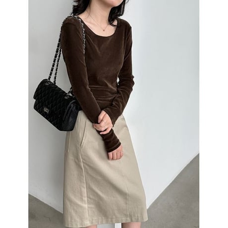 wide neck pullover/2color　NK2658