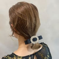 motif and stone mix hair clip　NK2336