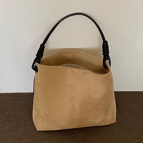 suede like knot tote bag　NK2257