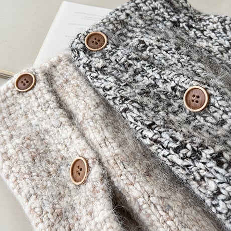 nuance color knit vest　NK2565