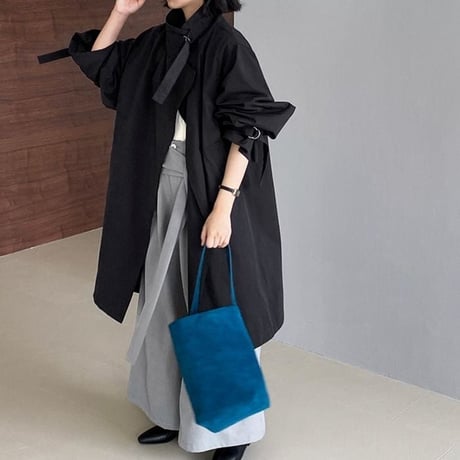 stand collar trench coat /2color　NK2578