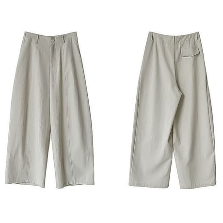 curve silhouette wide pants /3color　NK2393