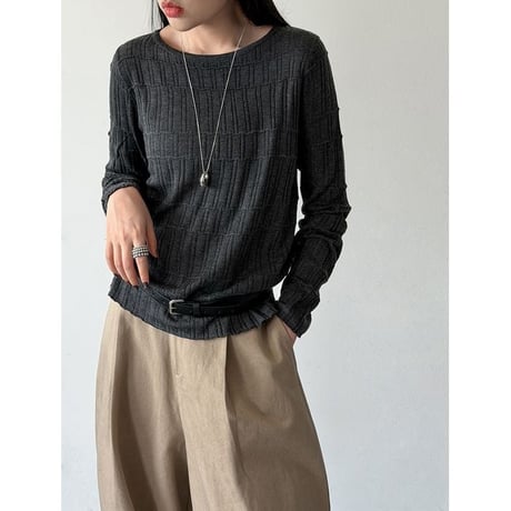 geometric knit top　NK2637