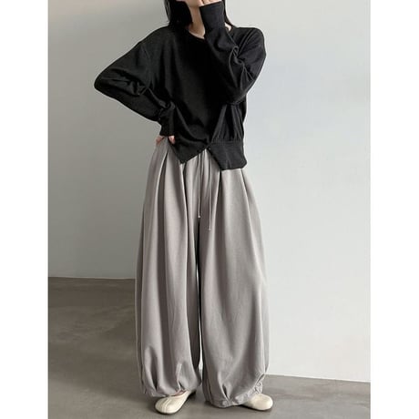 drawstring tuck baloon pants　NK2645