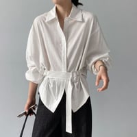 belted design shirt/2color　NK2661
