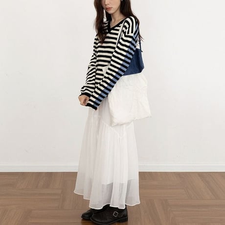 color block border pullover　NK2611