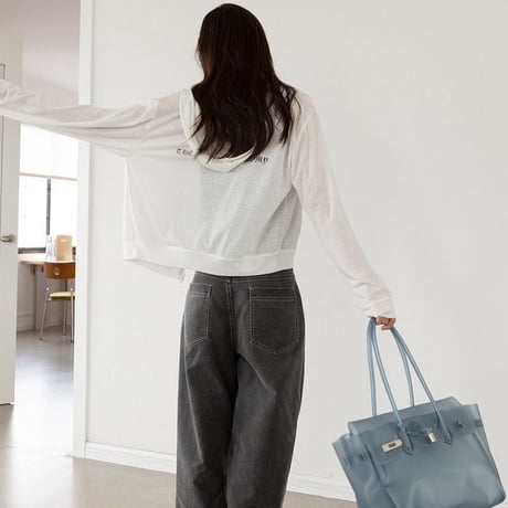 washed wide pants　NK2644