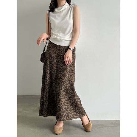 leopard a-line skirt　NK2608