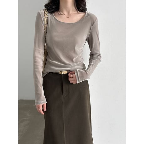 wide neck pullover/2color　NK2658