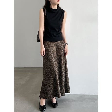 leopard a-line skirt　NK2608