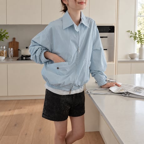 zip-up short jacket　NK2572