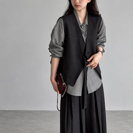 front ribbon vest　NK2571