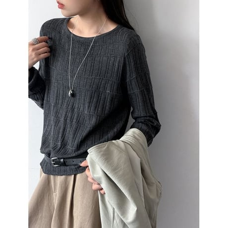 geometric knit top　NK2637