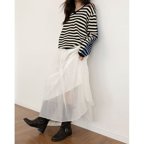 tiered sheer skirt　NK2612