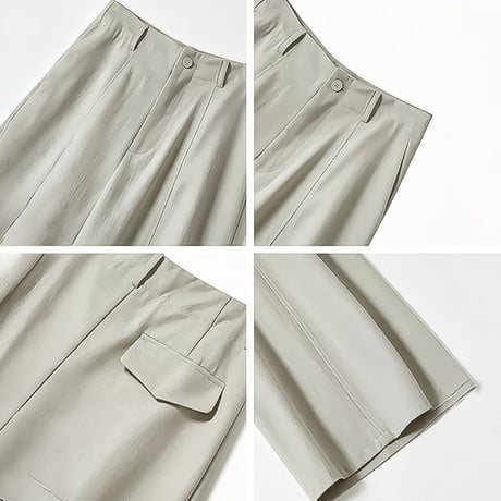 curve silhouette wide pants /3color　NK2393