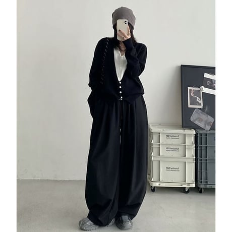 deep v neck button cardigan　NK2768