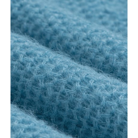 side tie mesh knit sweater　NK2713