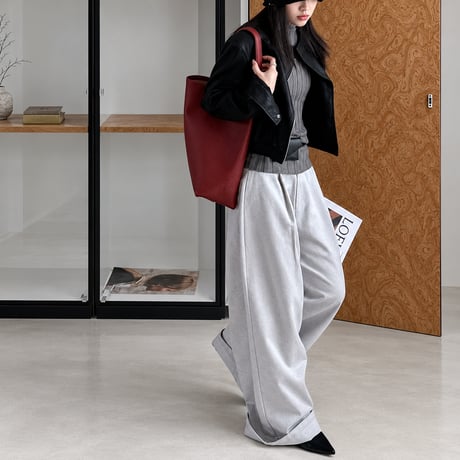eco lether zip-up jacket　NK2570