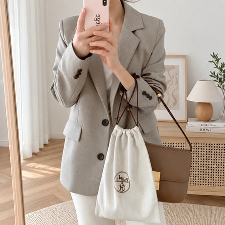 hooded loose parka jacket　NK2497