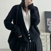 deep v neck button cardigan　NK2768