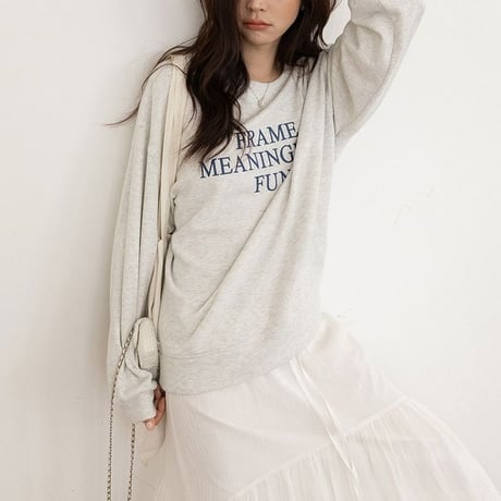 front lettering pullover　NK2622