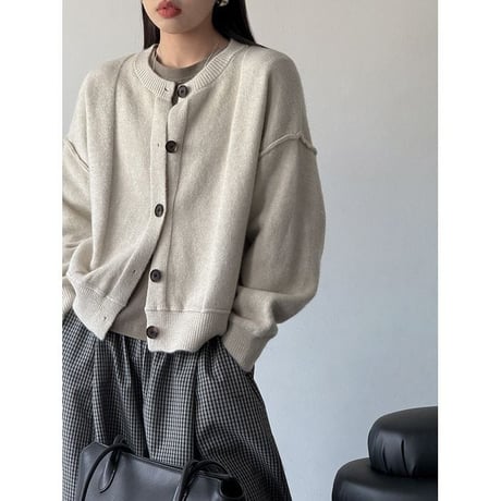 drop shoulder knit cardigan /4color　NK2771