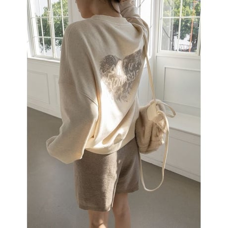 heart print pullover　NK2628