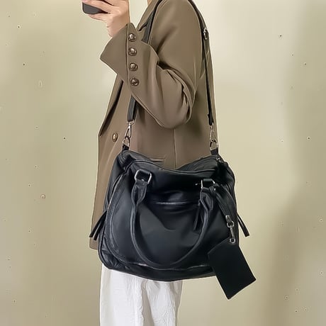 soft faux leather 3way bag　NK2348