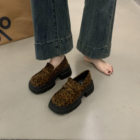 suede-like thick-soled loafer /3color　NK2700