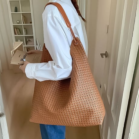 mesh weave tote bag /4color　NK2349