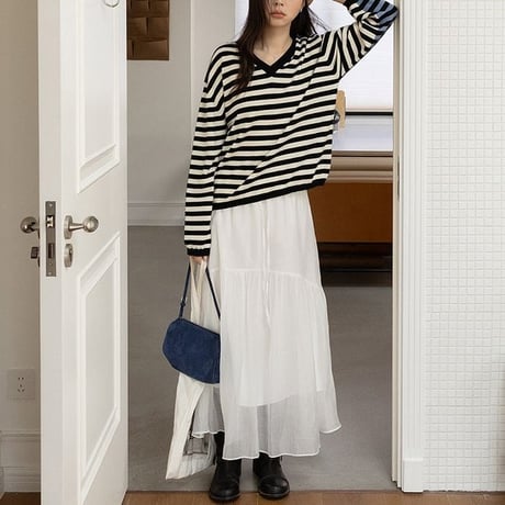 tiered sheer skirt　NK2612