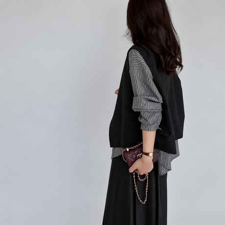 front ribbon vest　NK2571