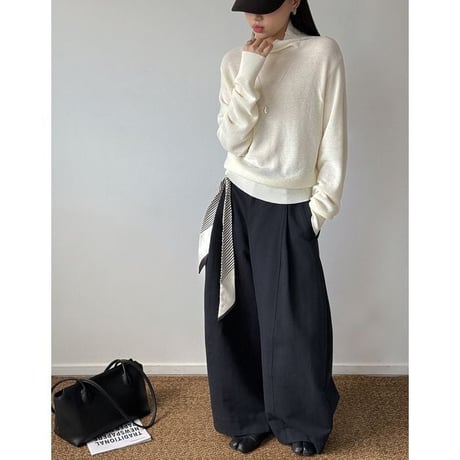 waist design wide pants　NK2652