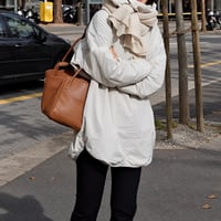balloon hem hooded tunic　NK2498
