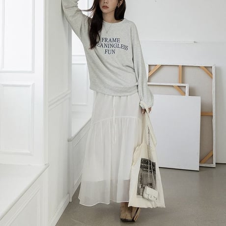 front lettering pullover　NK2622