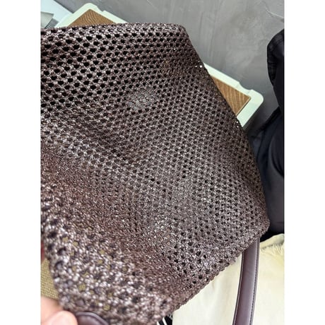 mesh knit shoulder bag /3color　NK2460