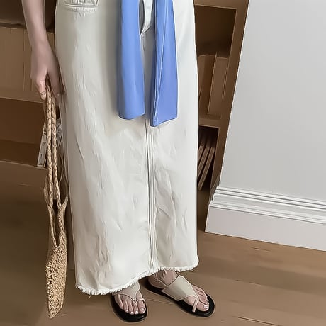 asymmetry thong strap sandals /3color　NK2285