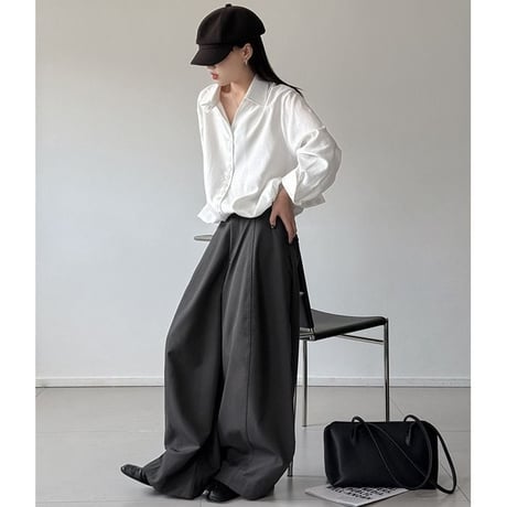 center stitich wide pants　NK2653