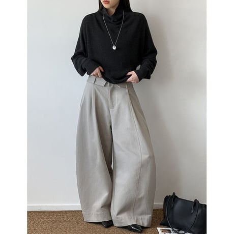 waist design wide pants　NK2652