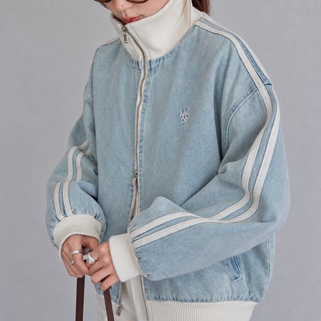 stripe sleeve blouson　NK2569
