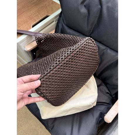 mesh knit shoulder bag /3color　NK2460