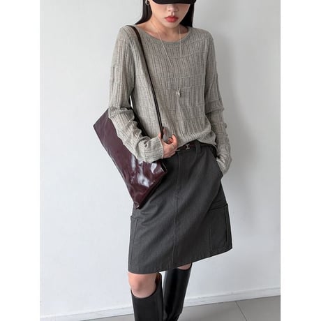 geometric knit top　NK2637