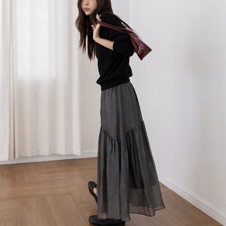 tiered sheer skirt　NK2612