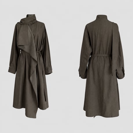 drape design long coat　NK2566